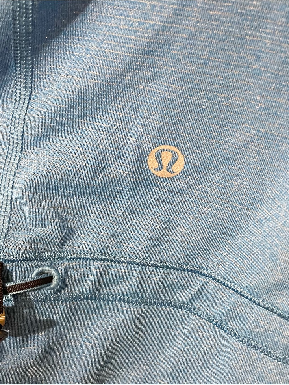 Lululemon Rest Less Tank Top With Built In Bra Heathered Cornflower Blue Size 12 - Picture 3 of 4
